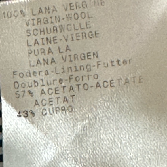 Giorgio Armani Charcoal Gray Black Pinstripe Blazer Sz 42 6 Italy Business Work - Picture 13 of 13